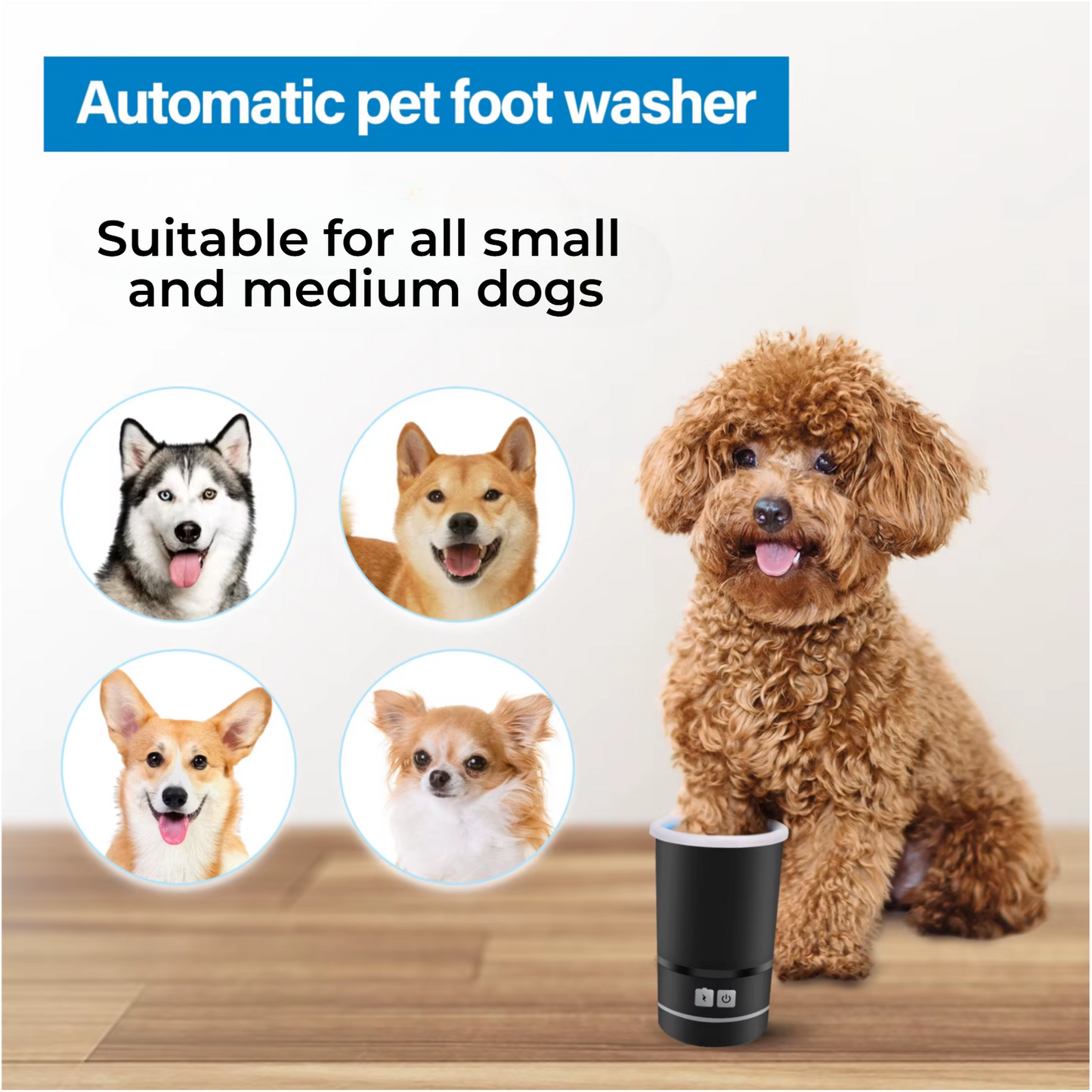 PawClean Pro Cup – USB Rechargeable Pet Paw Washer for Spotless, Stress-Free Cleaning